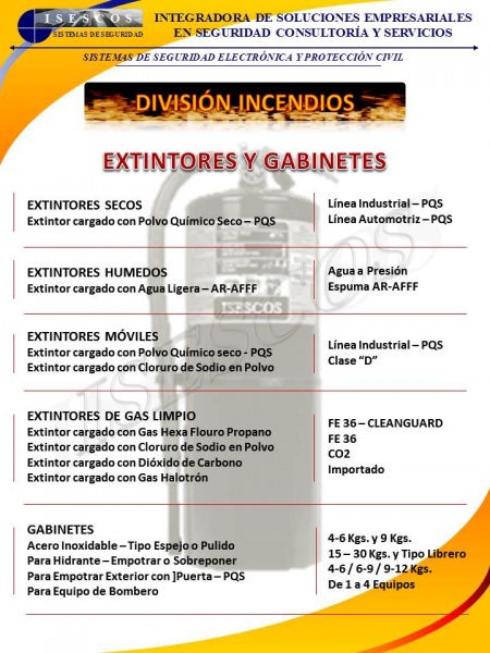 Extintores y Gabinetes